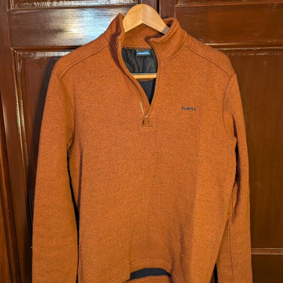 Kavu Sweater Fleece - Dark Orange/Rust - Small - Picture 1 of 6